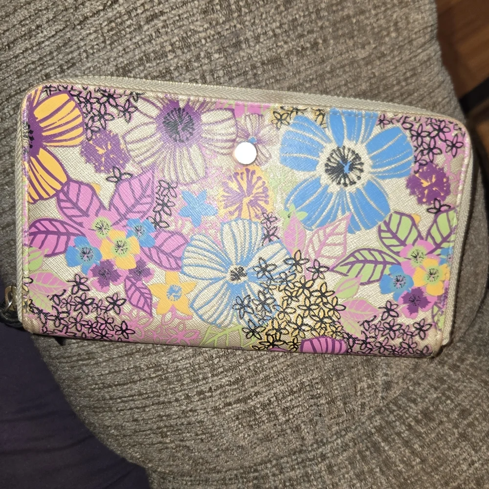🌞MULTI-COLORED FLORAL WALLET